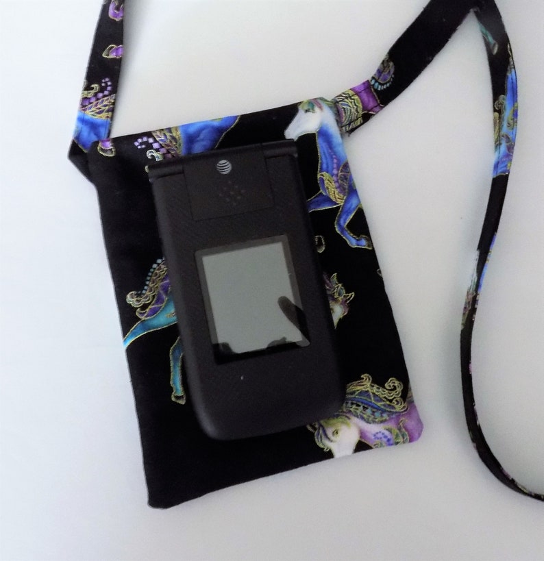 Phone Pouch for Flip Mobile Phones with a Neck Lanyard Etsy
