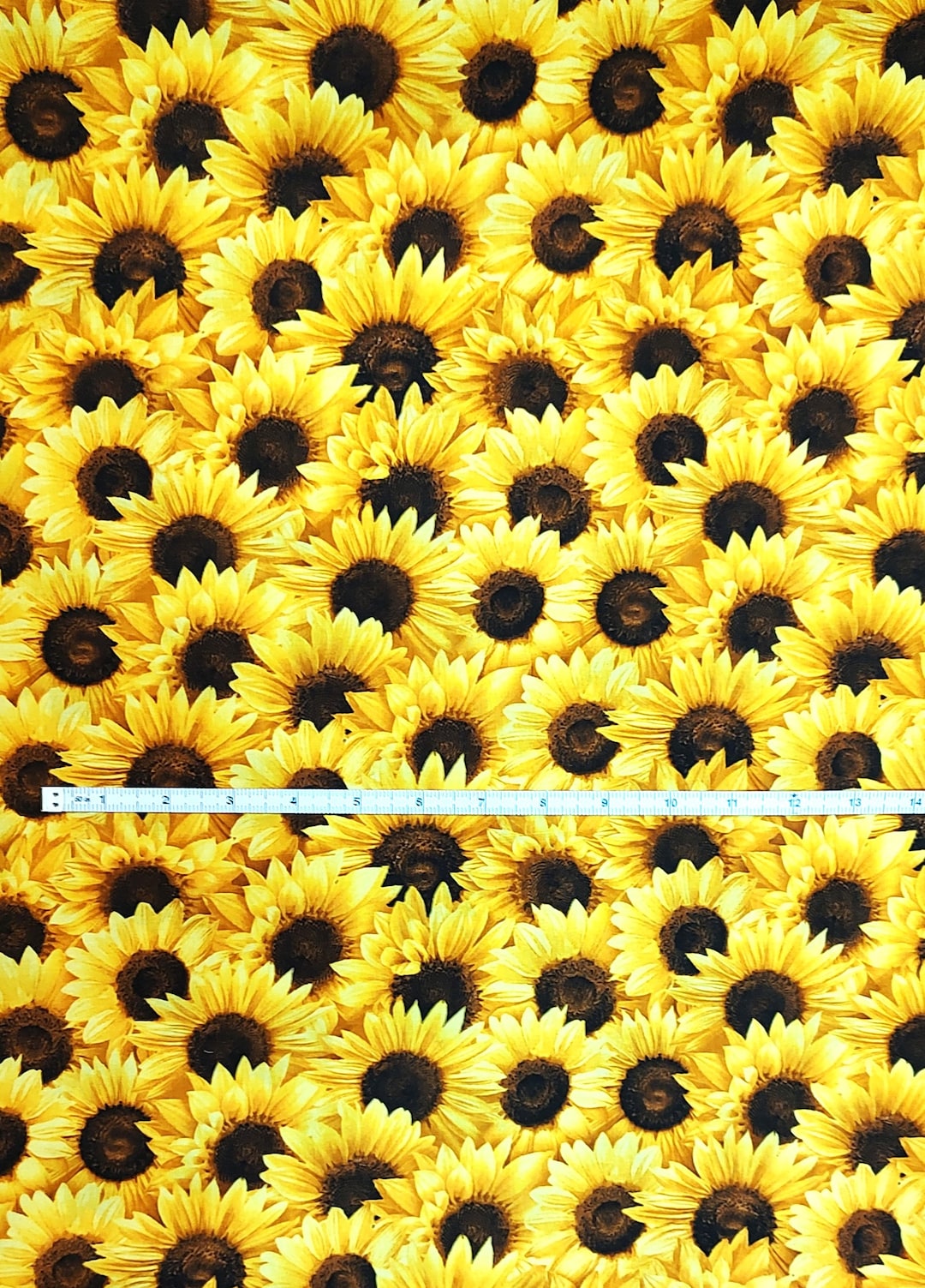 Yellow Color Fabric Flowers Bunch 2 Of 12 PCS.
