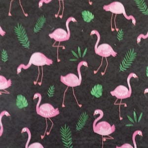 Pink Flamingo Fabric: Flamingo Frenzy, Cotton Sewing Material