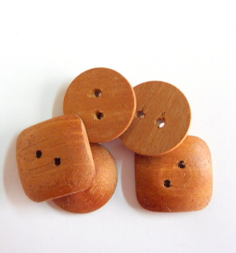Mahogany Wood Buttons Sewing Supplies Knitting Supply Craft Etsy