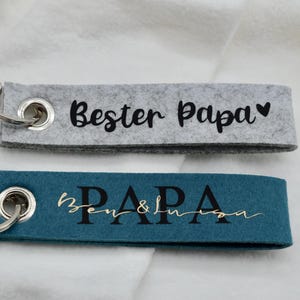 Personalized Keychain Dad – Gift for Fathers, Best Dad, Father&#39;s Day, Name Tag, Handmade, Men&#39;s Gift