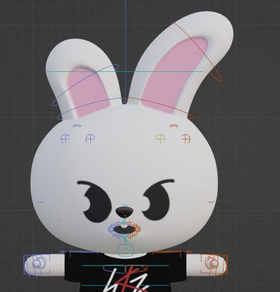 Leebit RIG - Blender File, Leeknow, Skzoo, Stray Kids, Ready for