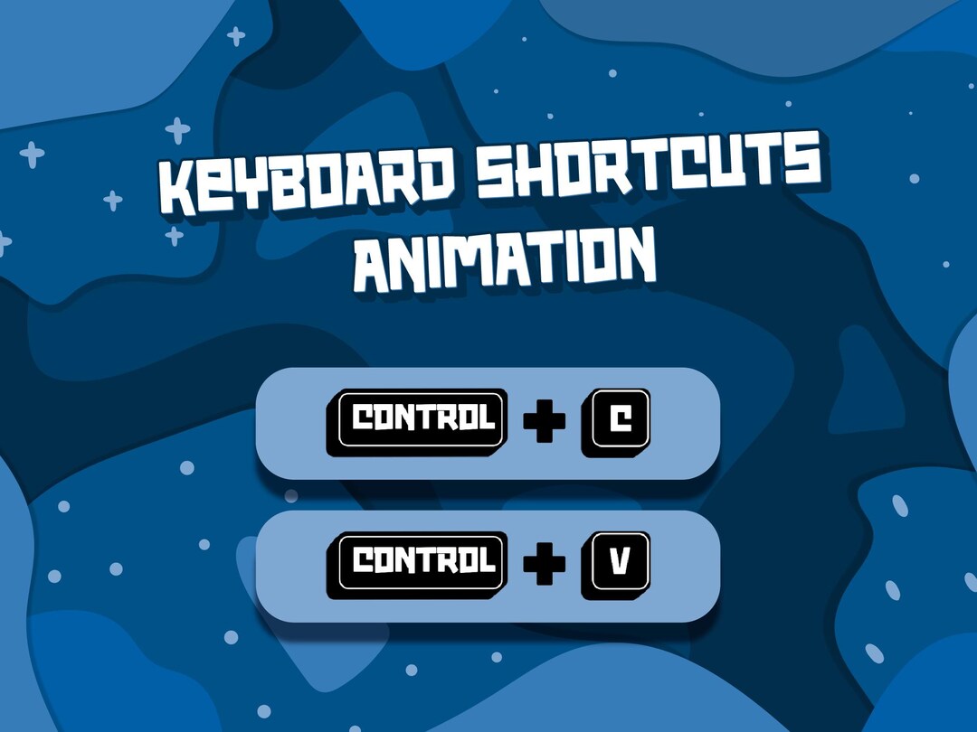 Keyboard Shortcuts Animation for Creators - Etsy