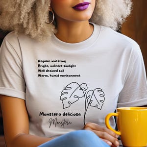 Monstera Plant T-Shirt: House Plant Tee Gift