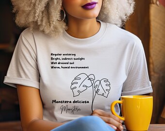 Monstera Plant T-Shirt: House Plant Tee Gift