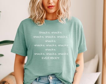 Funny Snack T-Shirt: Unisex Soft Cotton Tee for Food Lovers