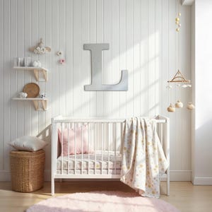 Letras de madeira personalizadas, decoração de parede com nome de bebê, letras decorativas, placa de parede personalizada, decoração de parede para quarto, presente para bebê, presentes de inauguração de casa