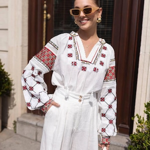 Ukrainian Vyshyvanka Red embroidery