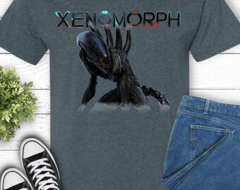 Xenomorph T-Shirt, Biomechanical Alien Sci-Fi T-Shirt, Nerd Gift, Gift for Him, Science Fiction Lovers