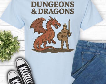 Dungeons and Dragons T-Shirt, RPG Tee, Geek Gift, Role Playing Game Shirt, Fantasy Tee, Funny D&D Gift