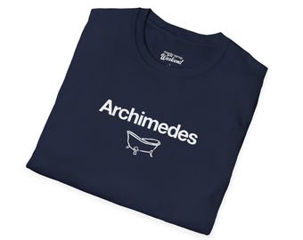 Archimedes T-Shirt, STEM Student Gift, Intellectual Humor Shirt, Bathtub Graphic Tee