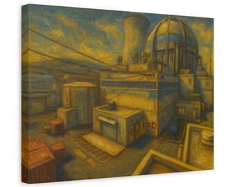 Lienzo estilo pintura al óleo de Counter Strike Nuke
