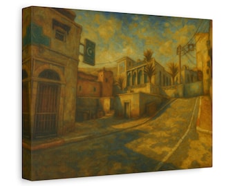 Dust II A Site - Lienzo estilo pintura al óleo - Counter Strike