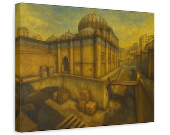 Pintura a óleo sobre tela de Counter Strike Dust