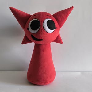 Custom Plush Toy from Your Drawing: Handmade Minky Creature,inspired by Sprunki, Mroona plush.