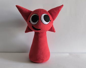 Custom Plush Toy from Your Drawing: Handmade Minky Creature,inspired by Sprunki, Mroona plush. There is one ready to ship