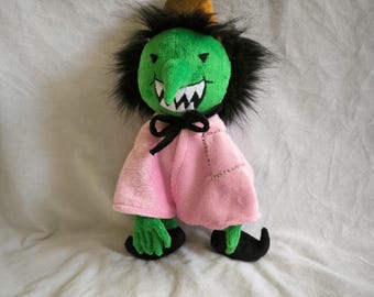 Custom Monster Plush Toy: Handmade Minky Fabric Figure,inspired by obluda plush