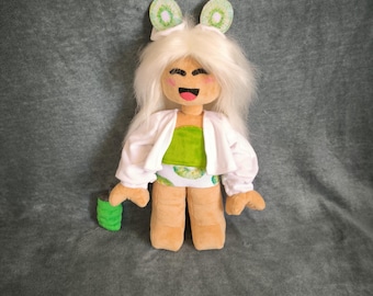 Custom Plush Toy from Your Drawing, Handmade Minky Doll