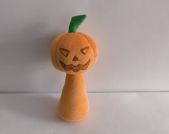 Plush Jack-o'-Lantern Soft Toy: Custom Halloween Decor, 11 inches