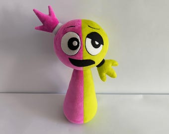 Custom toys plush.Inspiration from Sprunki.This unique plush toy is handmade