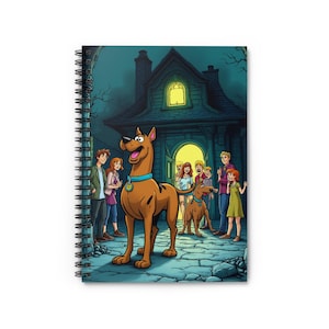 Scooby-Doo Spiral Notebook - Fun, Creative, Perfect for Dog Lovers, Gift for Kids, School Supplies, Cartoon Fans