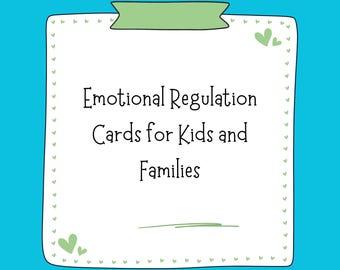 Emotional Regulation Cards for Kids