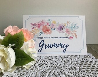 Printable Mother&#39;s Day Card for Grammy - Mother&#39;s Day Greeting Card Grandmother, Grandma