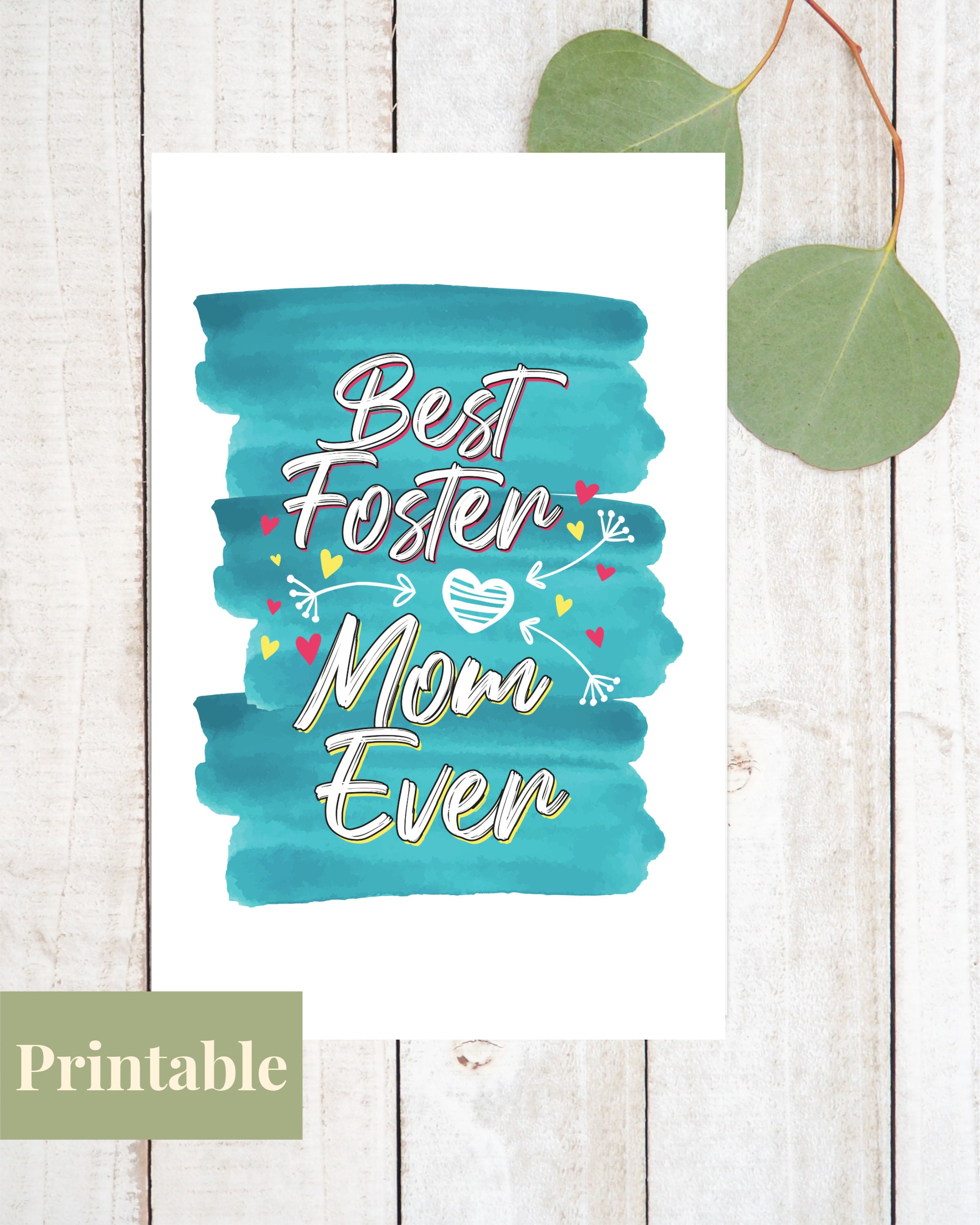 Foster Mom Card Mother's Day Birthday Thank You Best - Etsy