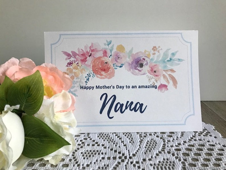 Mother's Day Card for Nana Printable Card, Mother's Day Greeting Card ...
