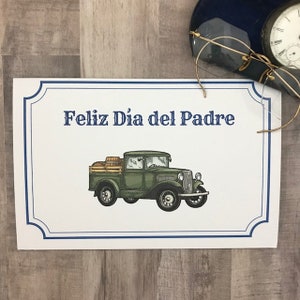 Father's Day Card in Spanish - Feliz Dia del Padre Tarjeta - Tarjeta en Espanol - Happy Father's Day