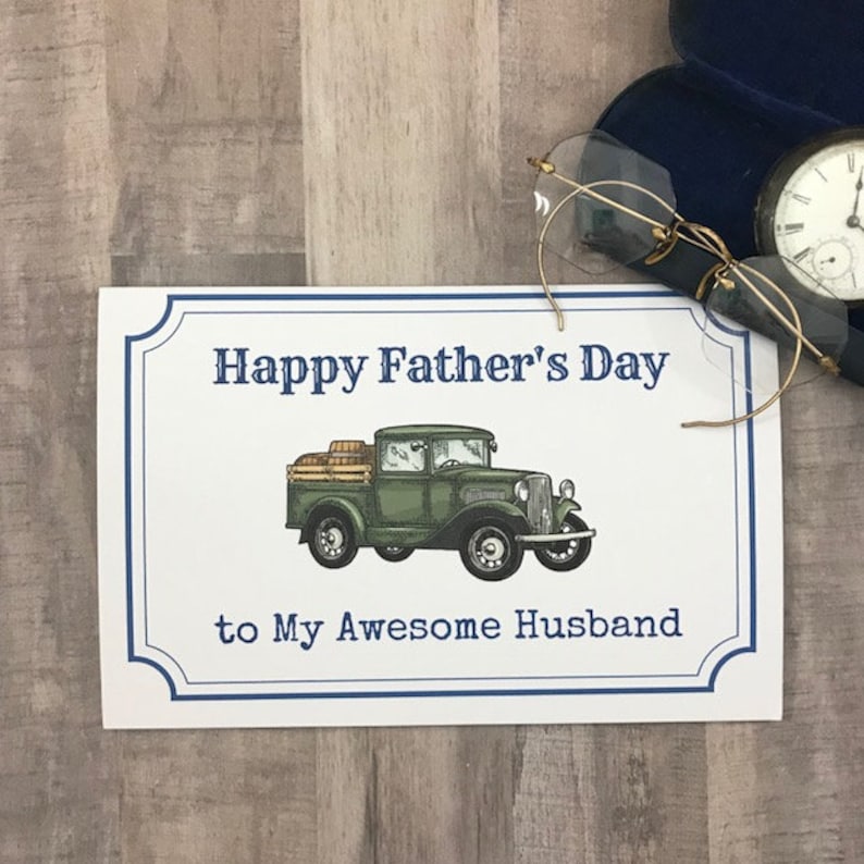 Printable Father's Day Card for My Husband - Happy Father's Day to an ...