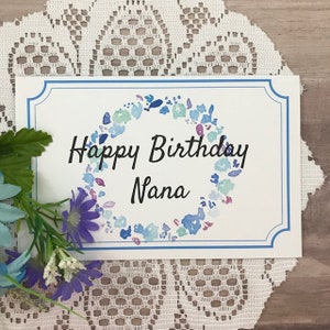 Tarjeta de cumpleaños imprimible para Nana, tarjeta de felicitación para abuela, abuela, mamá mamá, Grammy