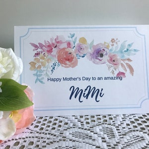 Tarjeta imprimible del Día de la Madre para MiMi
