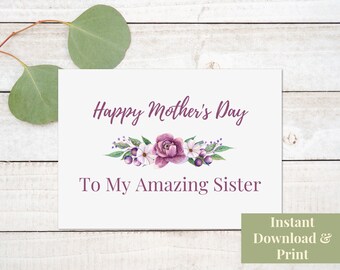 To a Very Special Sister Mother's Day / Birthday / Any - Etsy
