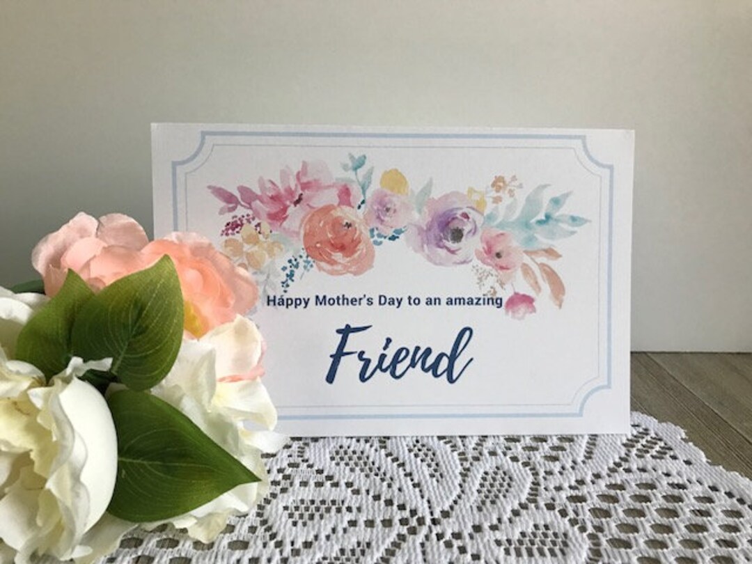 Printable Mother's Day Card for Friend - Mother's Day Greeting Card ...