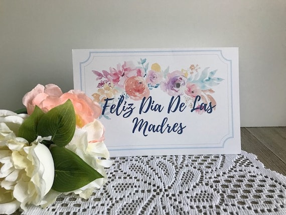 Spanish Mothers Day Card Printable Feliz Dia De Las Madres - Etsy