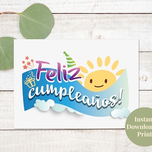 Tarjetas de Cumpleanos, Feliz Cumpleaños Tarjeta, Feliz Cumpleanos Card, Tarjeta de Cumpleaños ,  Feliz Cumpleaños Mamá, Spanish Card