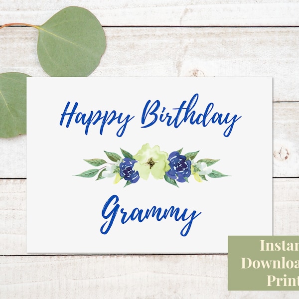 Birthday Card Printable - Etsy
