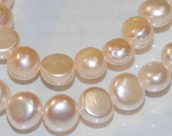 Freshwater Pearl, Corn Pearl, Baroque Pearl, 7-8mm, Natural Shell Champagne, 15'' full strand 52 pieces #CB6060