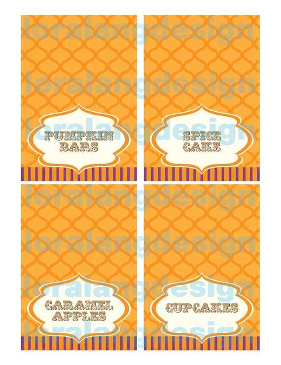 DIY Printable Little Pumpkin Food Labels Il_570xn