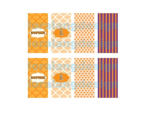 DIY Printable Little Pumpkin Mini Candy Bar Wrappers Il_570xn