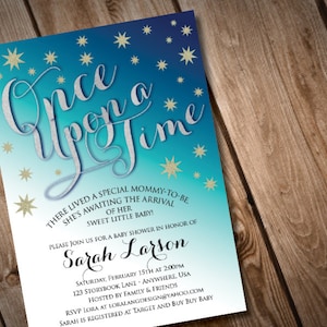 Printable Digital Once Upon a Time Baby Shower Invitation