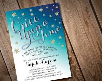 Printable Digital Once Upon a Time Baby Shower Invitation