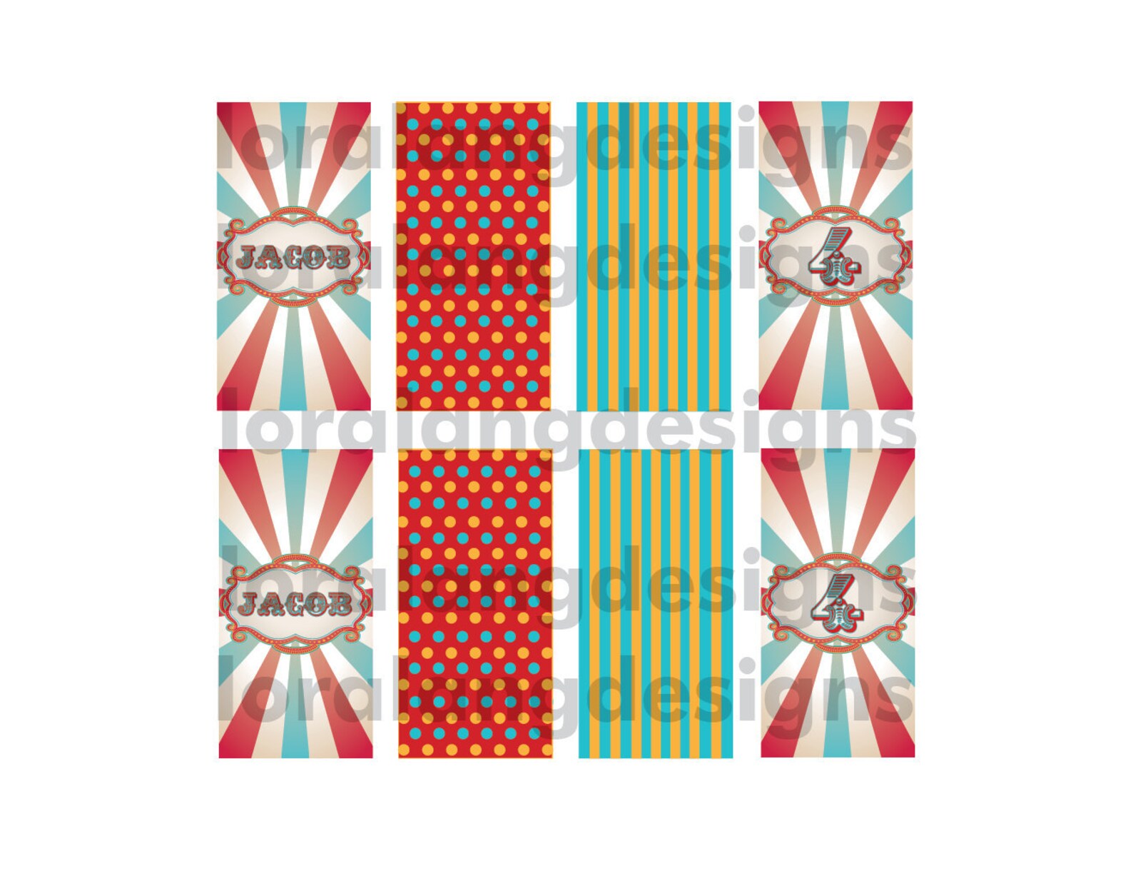 DIY Printable Vintage Carnival Circus Food Label | Etsy