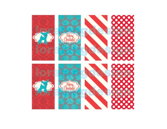 Printable Vintage Rudolph Christmas Party Mini Candy Bar Wrappers INSTANT DOWNLOAD Il_570xn