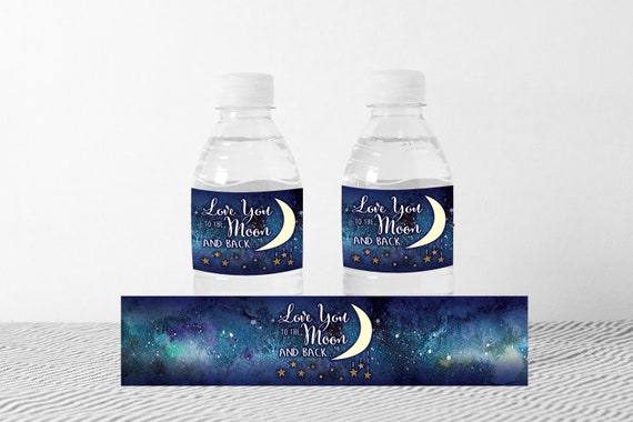 DIY Printable Love You to the Moon Water Bottle Labels Il_570xn