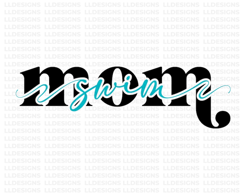 Swimming Cursive Swim Mom Png File, Swim Mom PNG, Swimming Svg, Swim Team PNG, Swimming ...