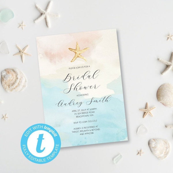 Beach Bridal Shower - Etsy