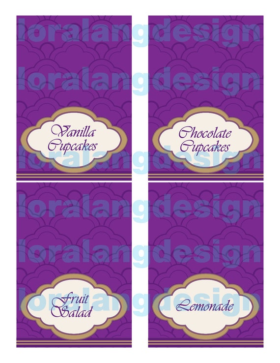 DIY Printable Tangled Inspired Food Labels Il_570xn