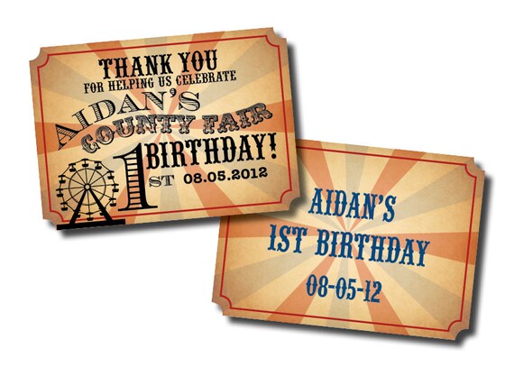 DIY Printable Vintage County Fair double sided Favor Tags Il_570xn
